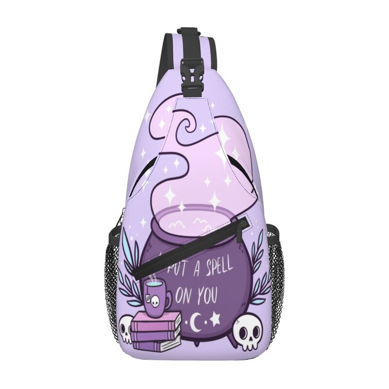 Sling Backpack Shoulder - Custom Witch Cauldron Sling Chest Bag