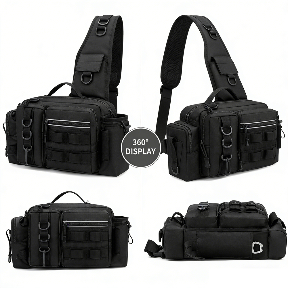 Hiking Backpack Waterproof - Fishing Backpack with Rod Holder Adjustable