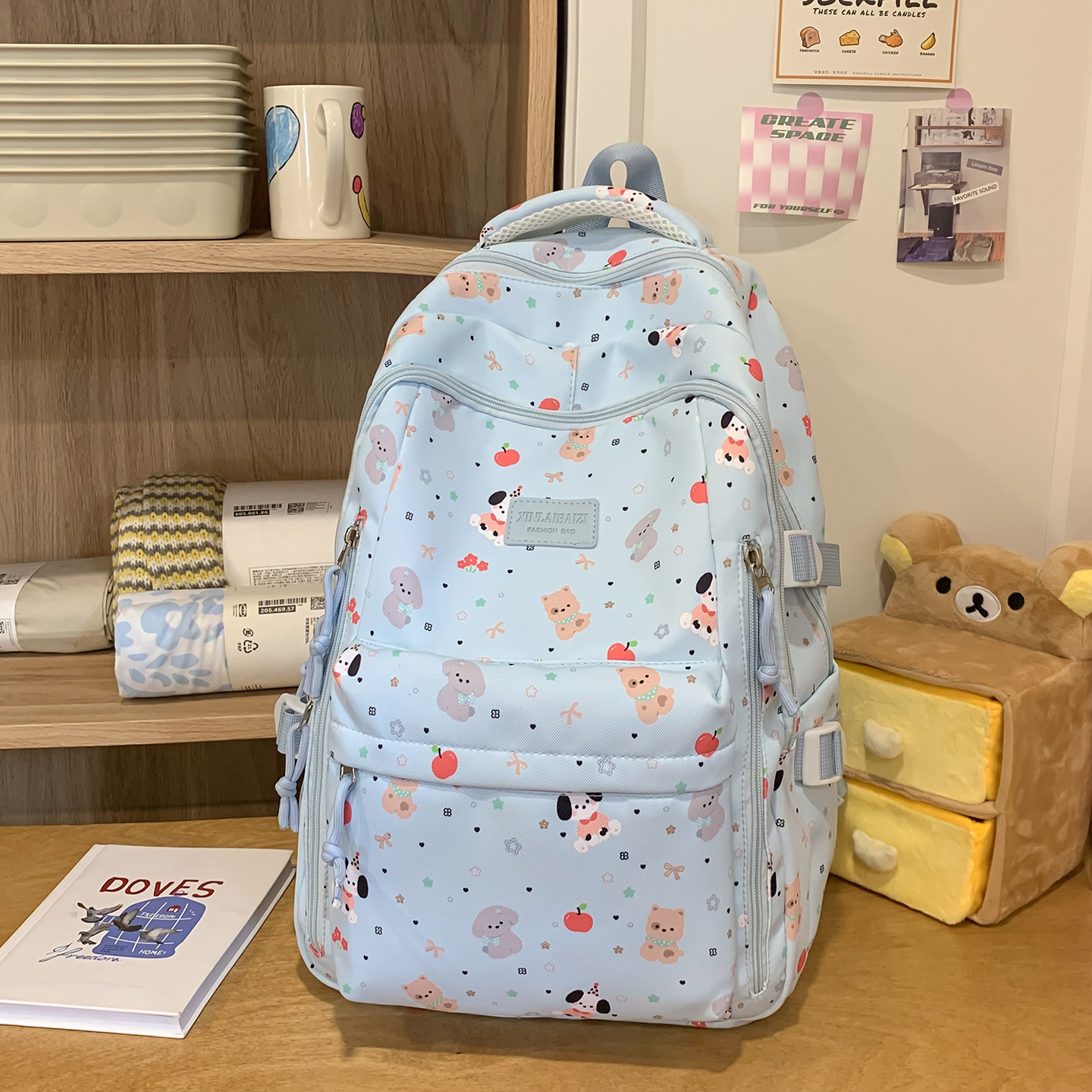 School Backpack Teen - Cute Animal Print Backpack Women Large
