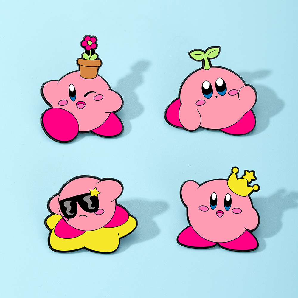 4pcs Kirby Enamel Lapel Pins S – Fashion Backpack Women Bewertung und Preis