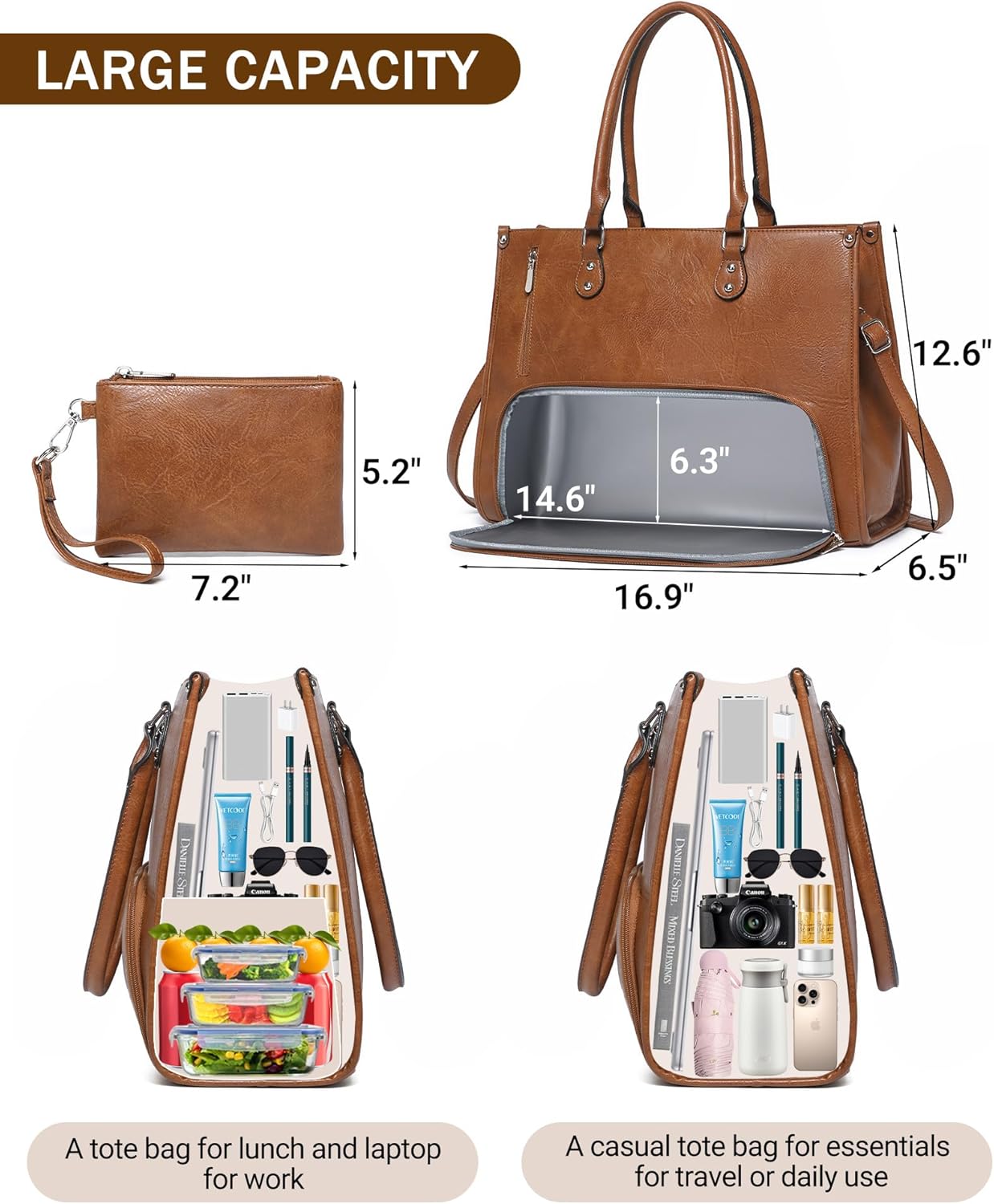 2 in 1 Laptop Tote Bag with In – Laptop Backpack 15.6 Bewertung und Preis