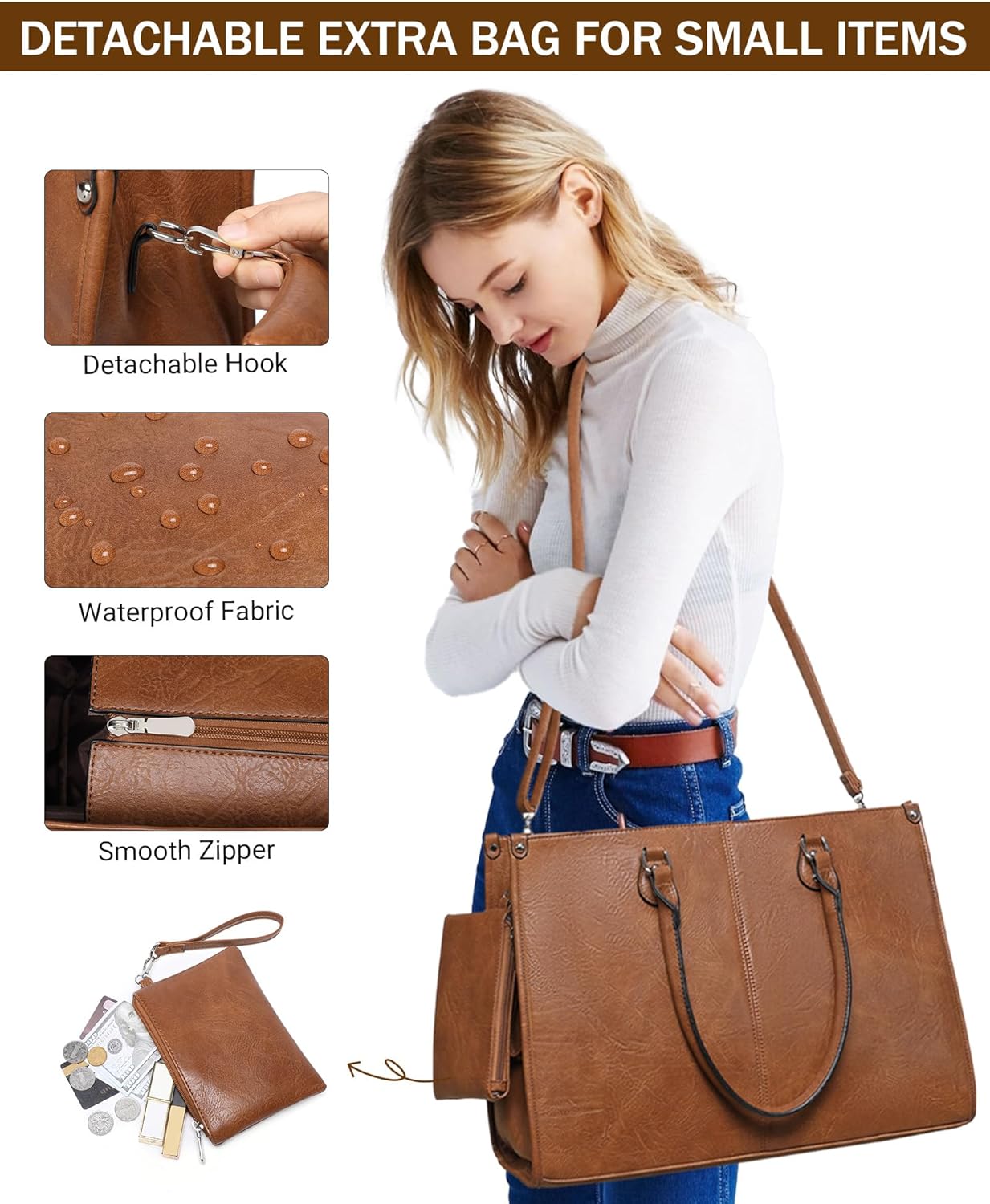 2 in 1 Laptop Tote Bag with In – Laptop Backpack 15.6 Bewertung und Preis