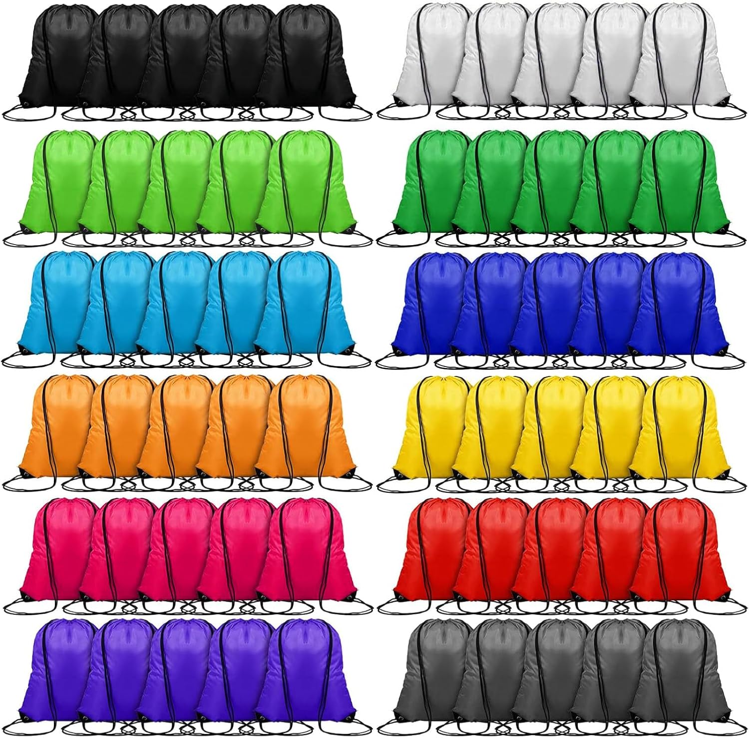 120PCS Drawstring Backpack Bul – Drawstring Gym Bag Bewertung und Preis