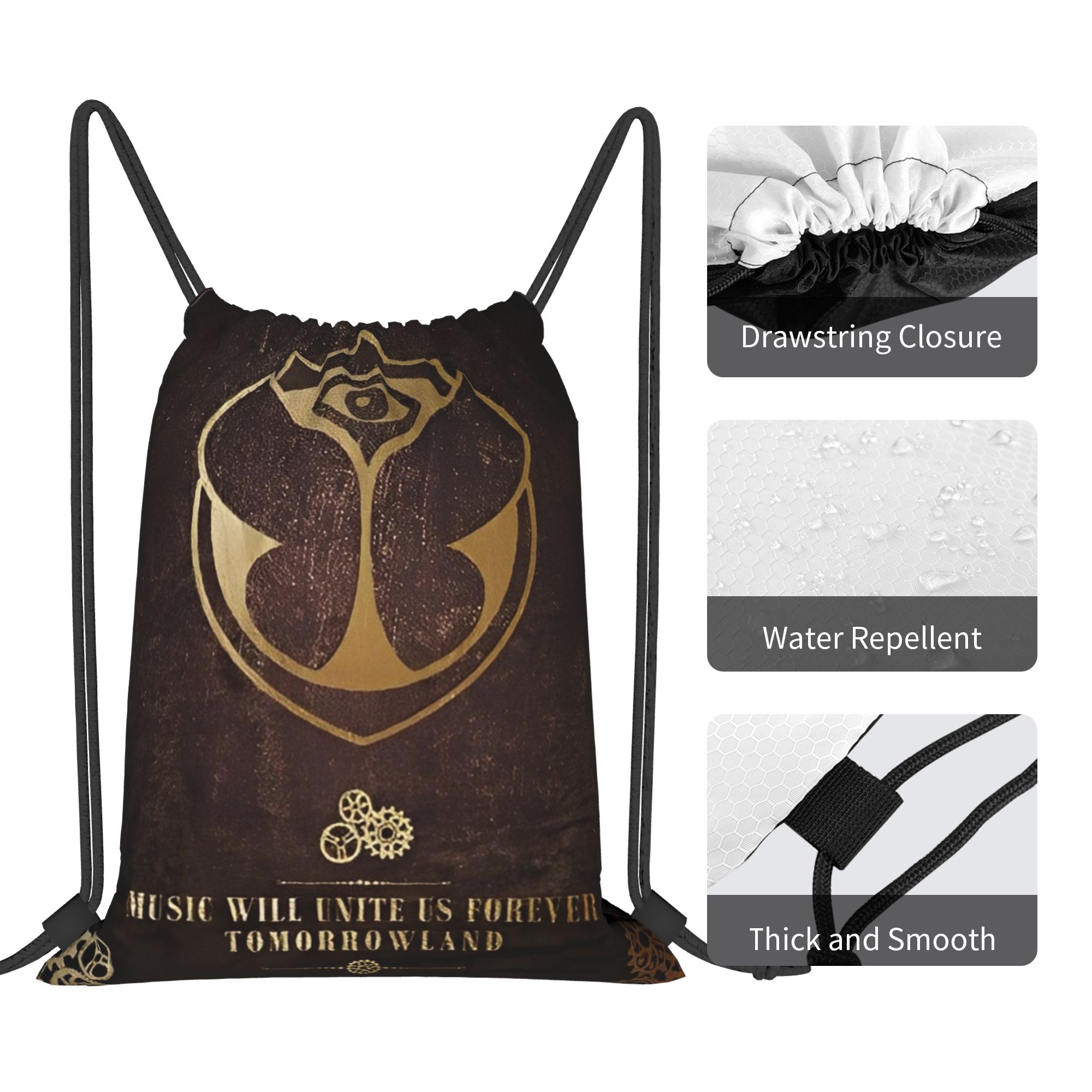 Tomorrowlands  Drawstring Bags – Drawstring Gym Bag Bewertung und Preis