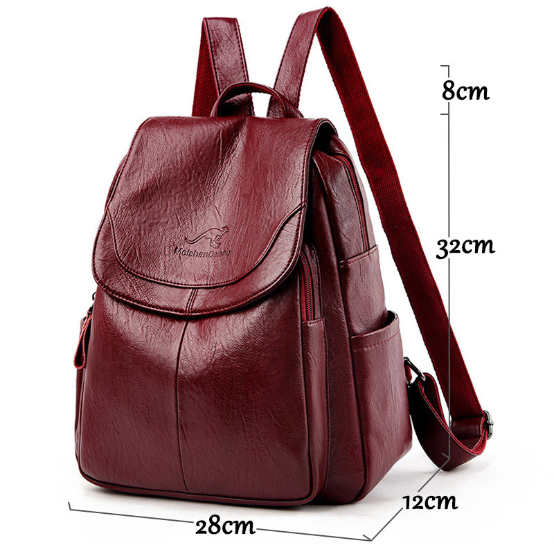 9 Color Women Soft Leather Bac – Leather Backpack Vintage Bewertung und Preis