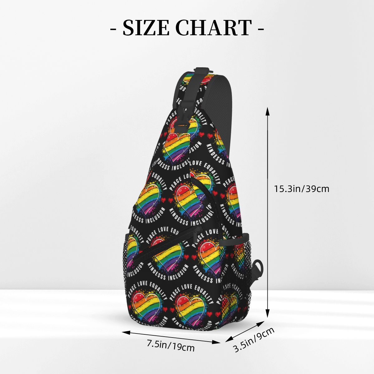 Inclusive Rainbow Printed LGBT – Sling Backpack Shoulder Bewertung und Preis