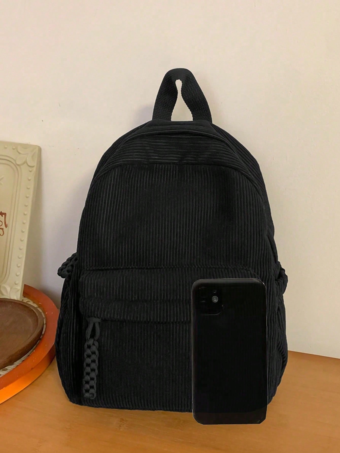 Solid Color Corduroy Fabric Fa – Fashion Backpack Women Bewertung und Preis