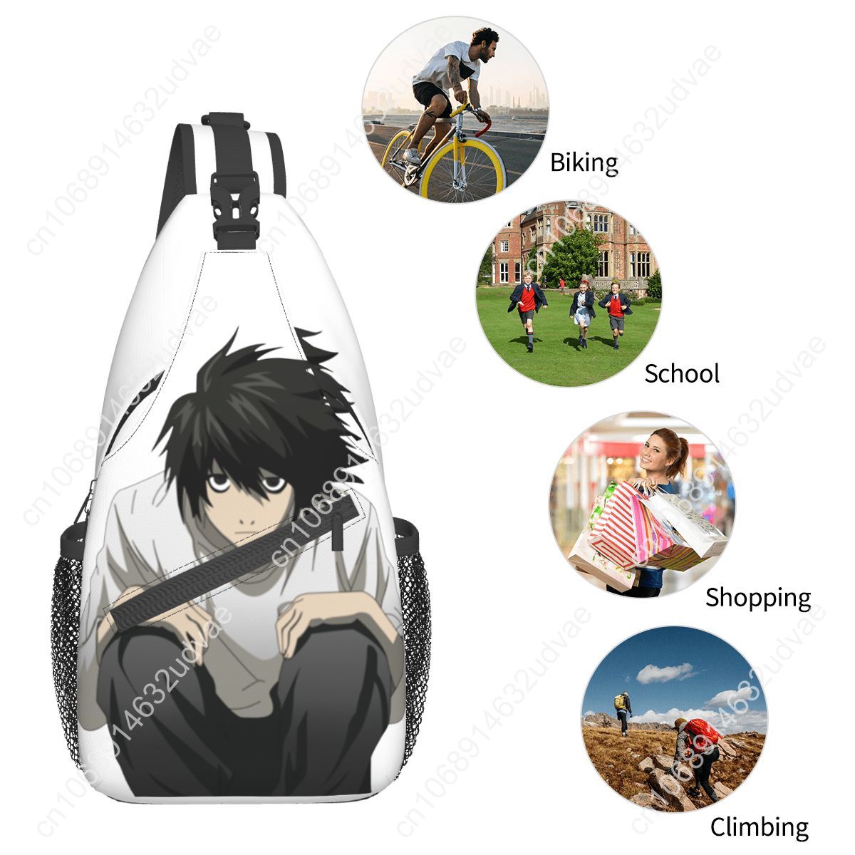 L Death Note Sling Bags Chest  – Sling Backpack Shoulder Bewertung und Preis