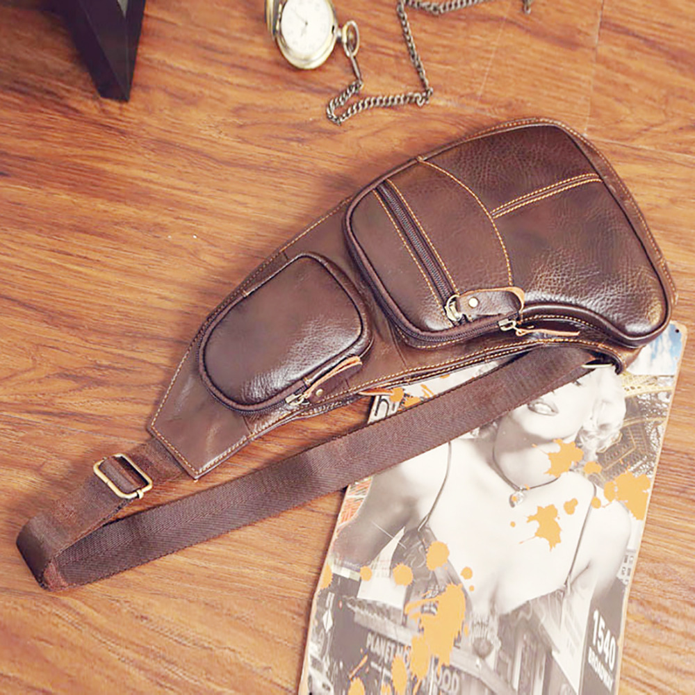 High Quality Men Genuine Leath – Sling Backpack Shoulder Bewertung und Preis