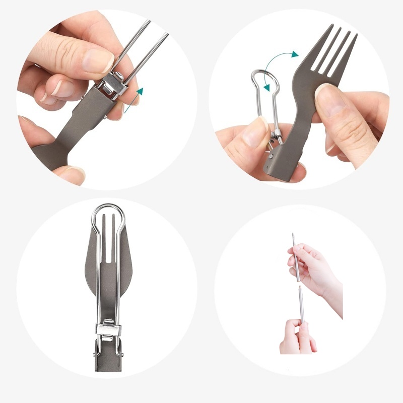 Titanium Foldable Utensil Set  – Foldable Backpack Small Bewertung und Preis