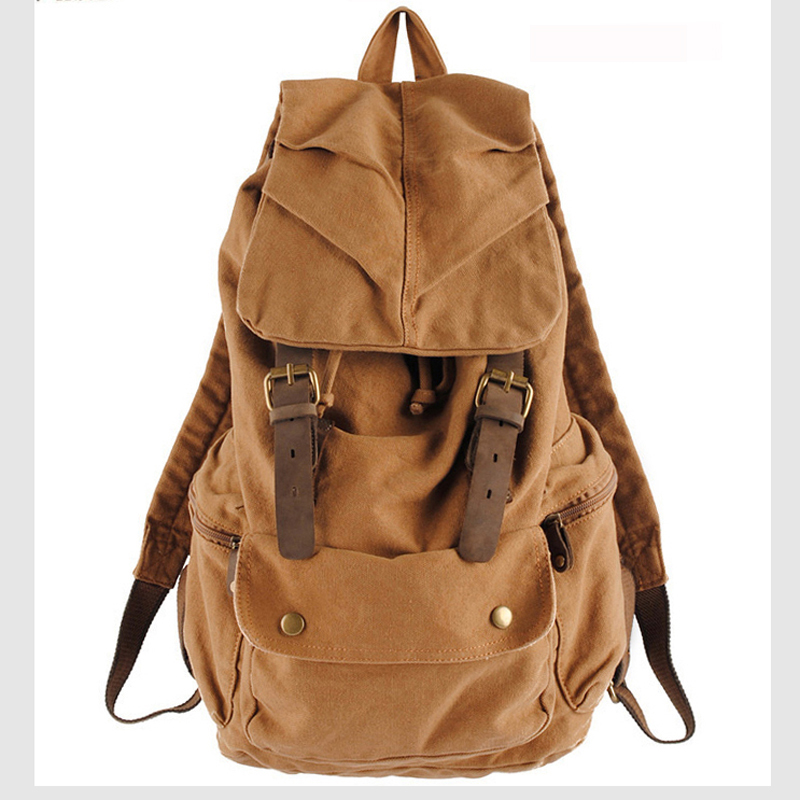 Fashion Vintage Leather milita – Rucksack Military Style Bewertung und Preis