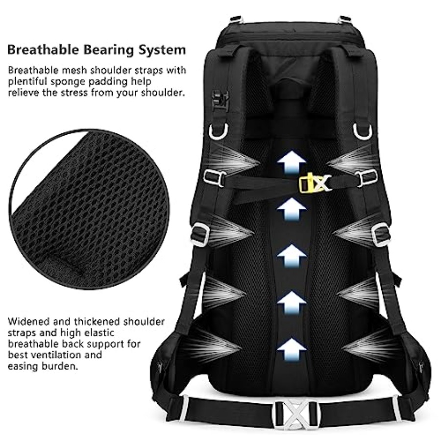 50L Hiking Backpack Men Campin – Rain Cover Backpack Bewertung und Preis