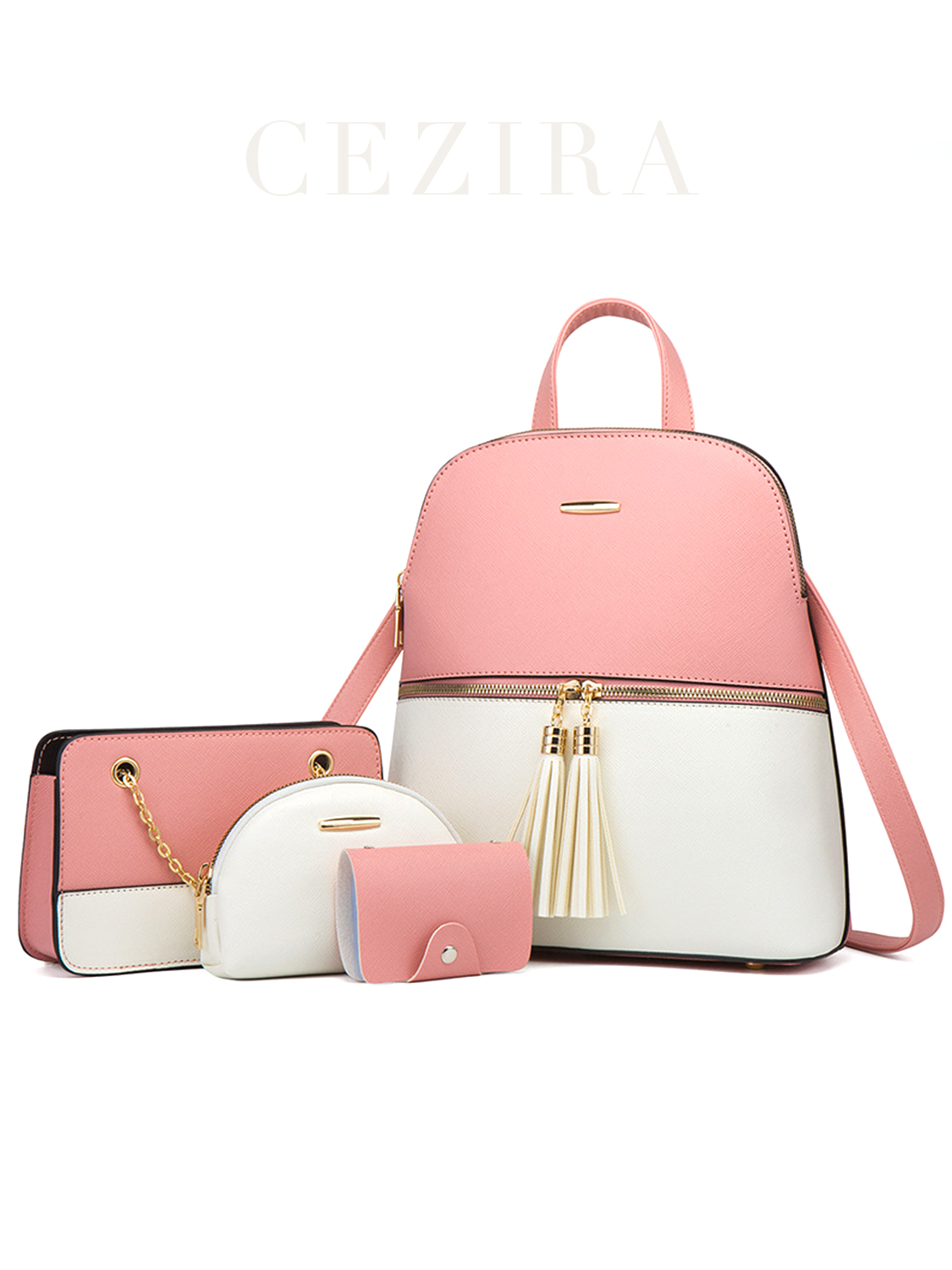 4 PCS Bags Set Women's Fashion – Mini Backpack Purse Bewertung und Preis