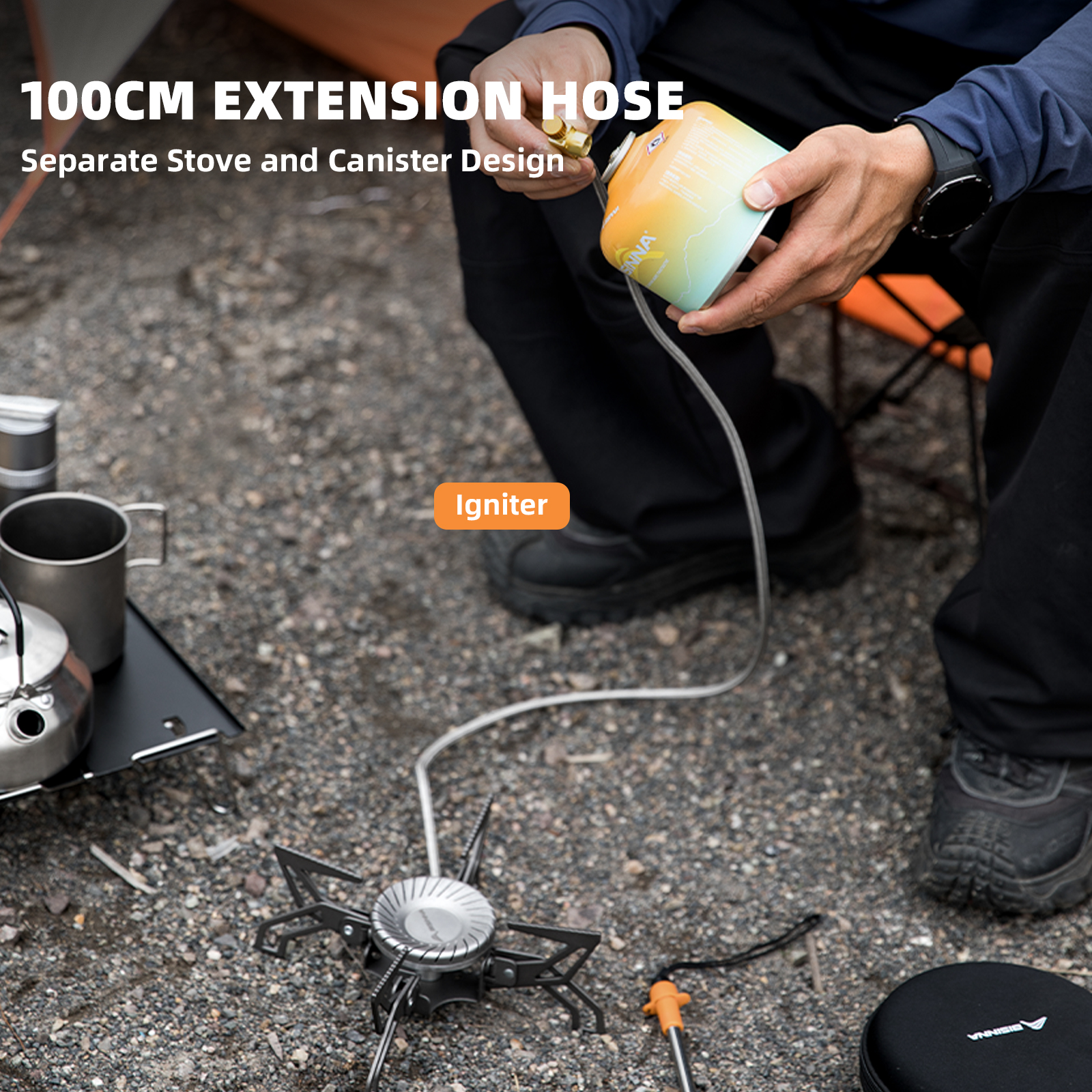 BISINNA Camping Stove 4000W Hi – Foldable Backpack Small Bewertung und Preis
