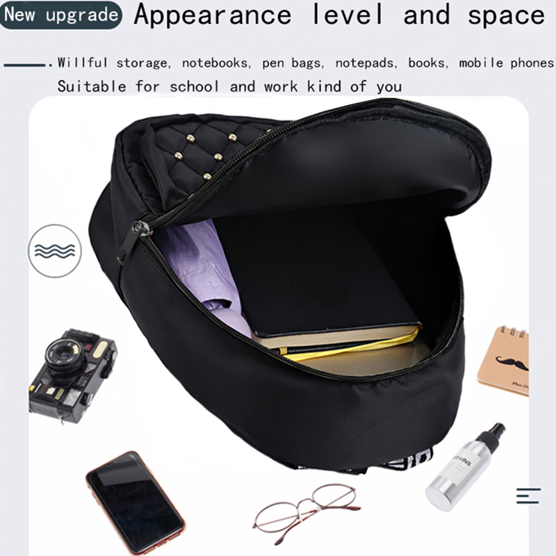 Chic Stylish Studded Backpack  – Canvas Backpack Casual Bewertung und Preis
