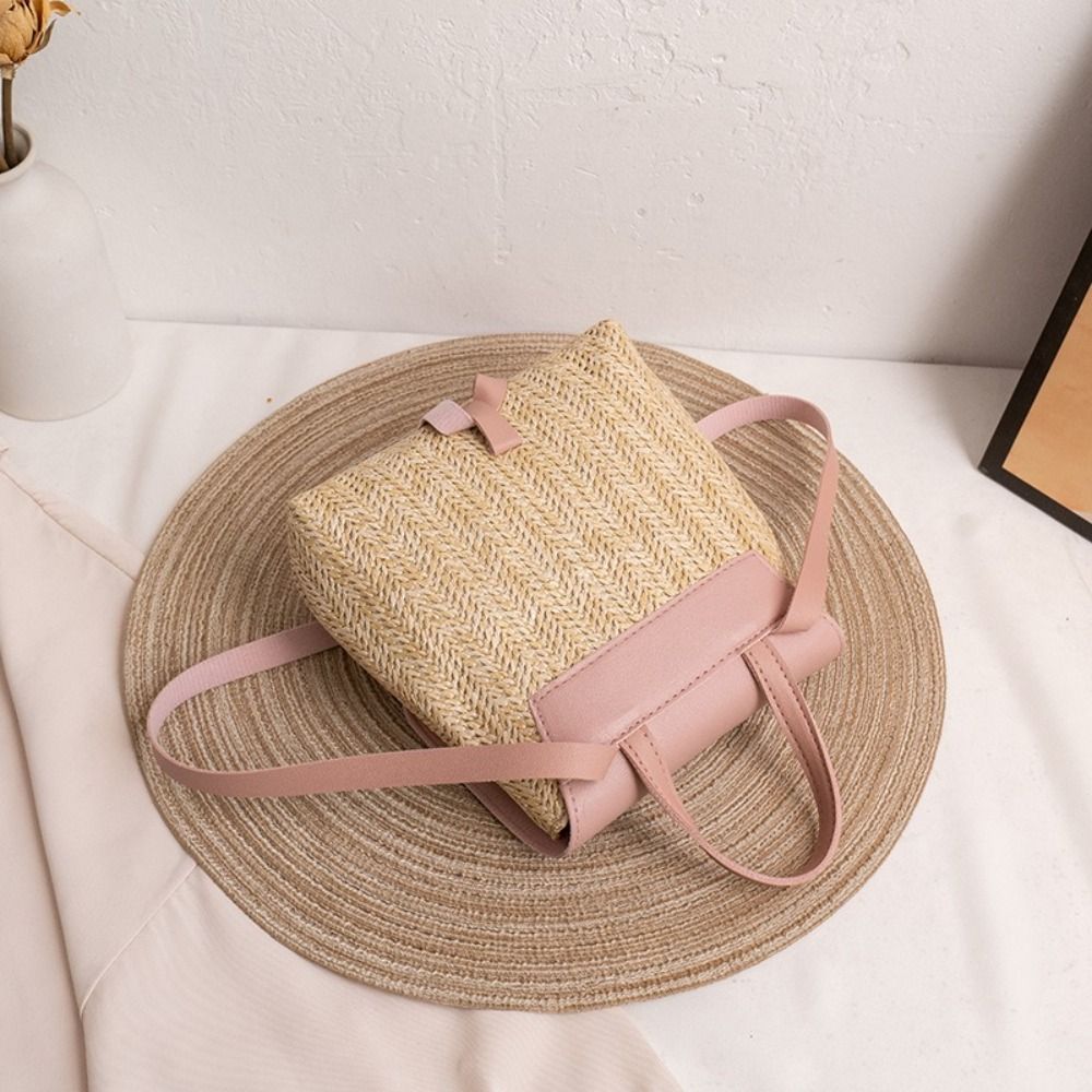 Fashion PU Leather Straw Backp – Leather Backpack Vintage Bewertung und Preis
